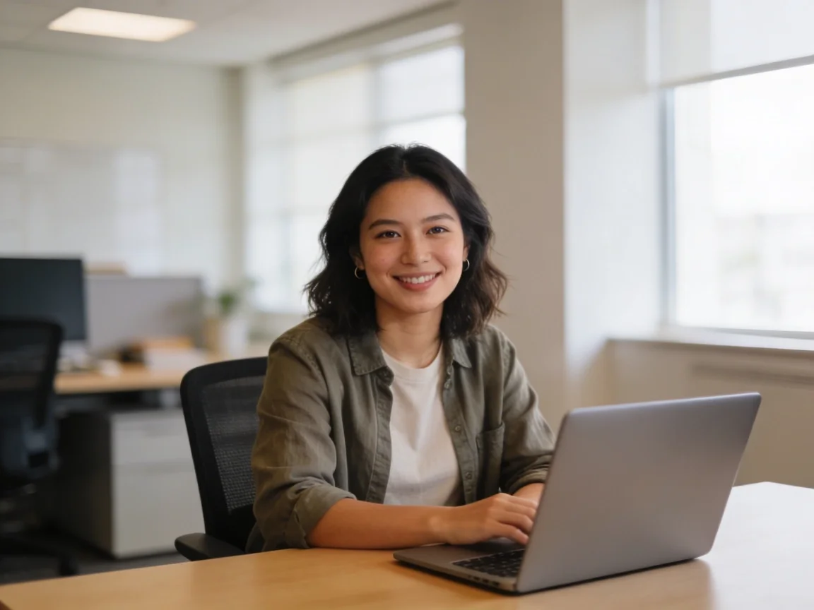 Sales professional working on deliverables